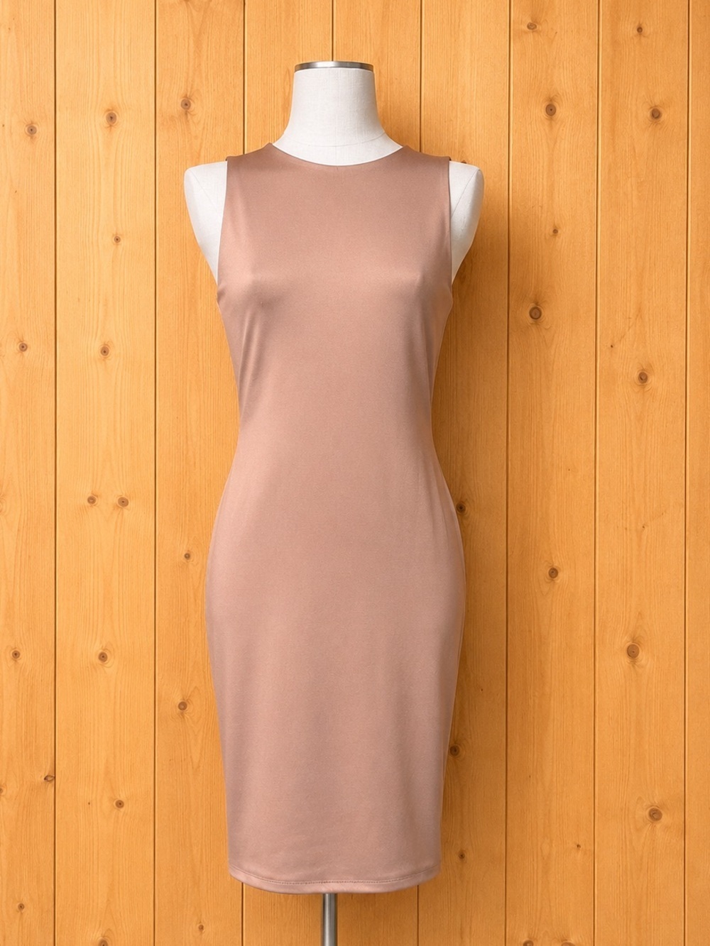 Madden NYC Large Brown Nude Bodycon Sleeveless Dress - Picture 2 of 6